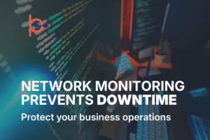 Network monitoring services dashboard ensuring business continuity and security